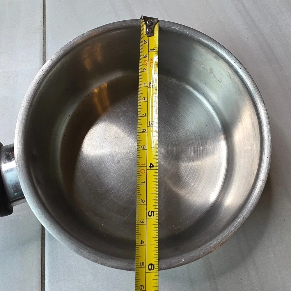 Bialetti Stainless Steel Saucepan 5.5 Inch Italian Design Professional A2‎